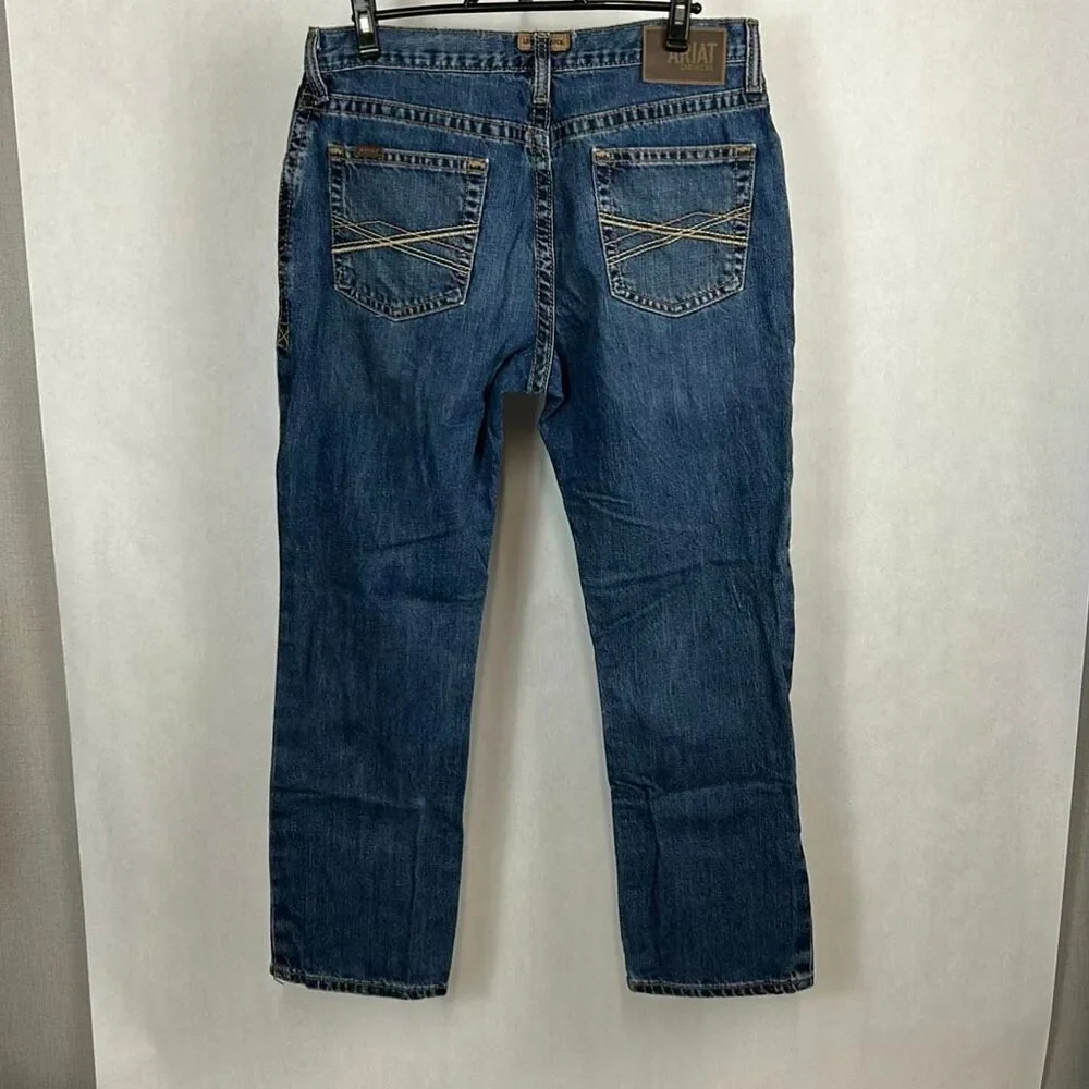 Ariat M4 Denim Jeans Relaxed Straight Leg Mens Sz 35x30